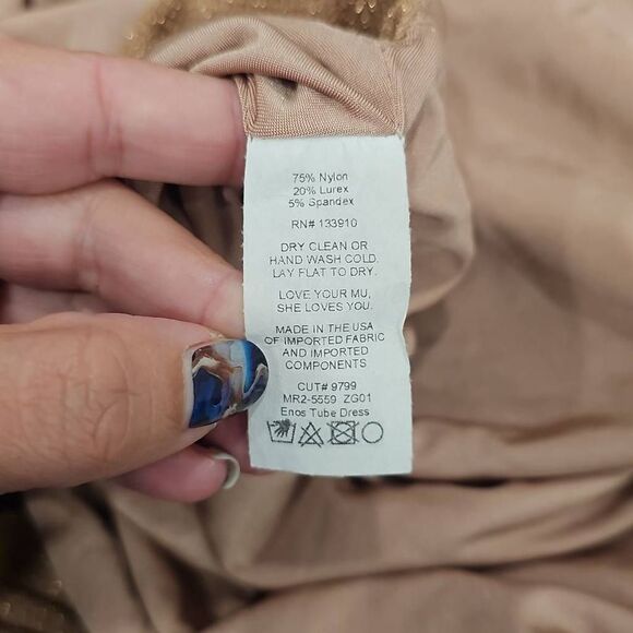 Show Me Your MuMu Enos Tube Maxi Dress Sz M - Picture 4 of 12